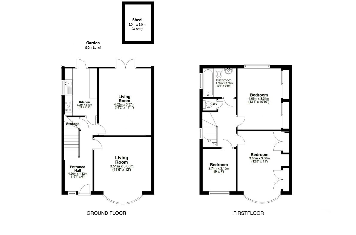 Wembley (Preston Road) 3 Bed Terraced House, Thirlmere Gardens, HA9