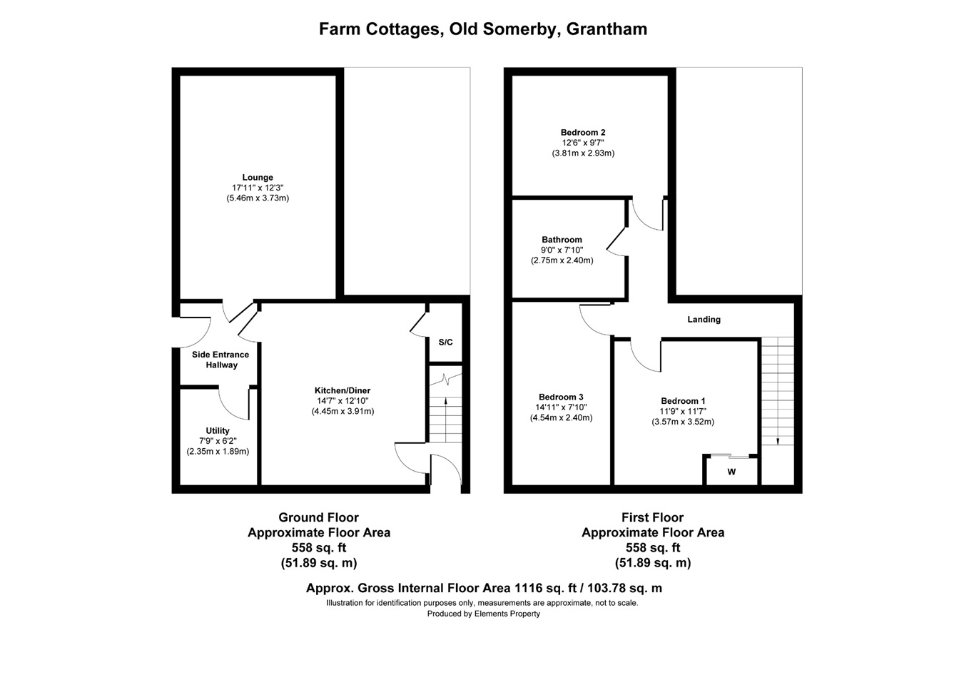 Old Somerby, Grantham 3 Bed SemiDetached House, Farm Cottages, NG33
