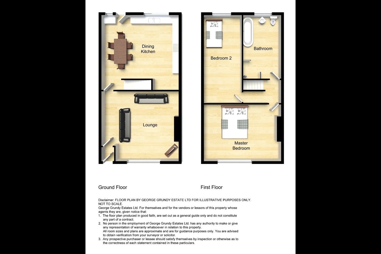 Little Hulton, Manchester 2 Bed Terraced House, Cleggs Lane, M38 To