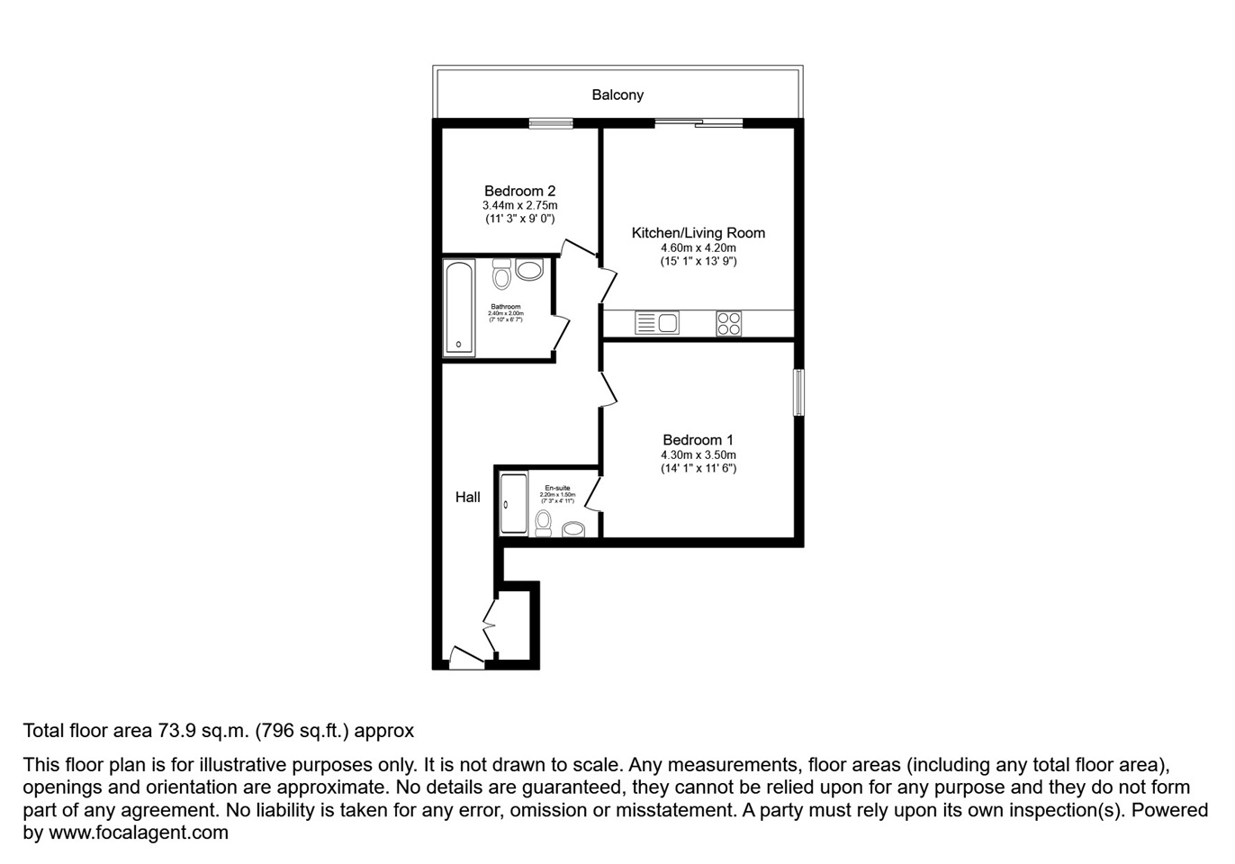 Salford 2 Bed Flat, City Loft, M50 To Rent Now for £1,700.00 p/m