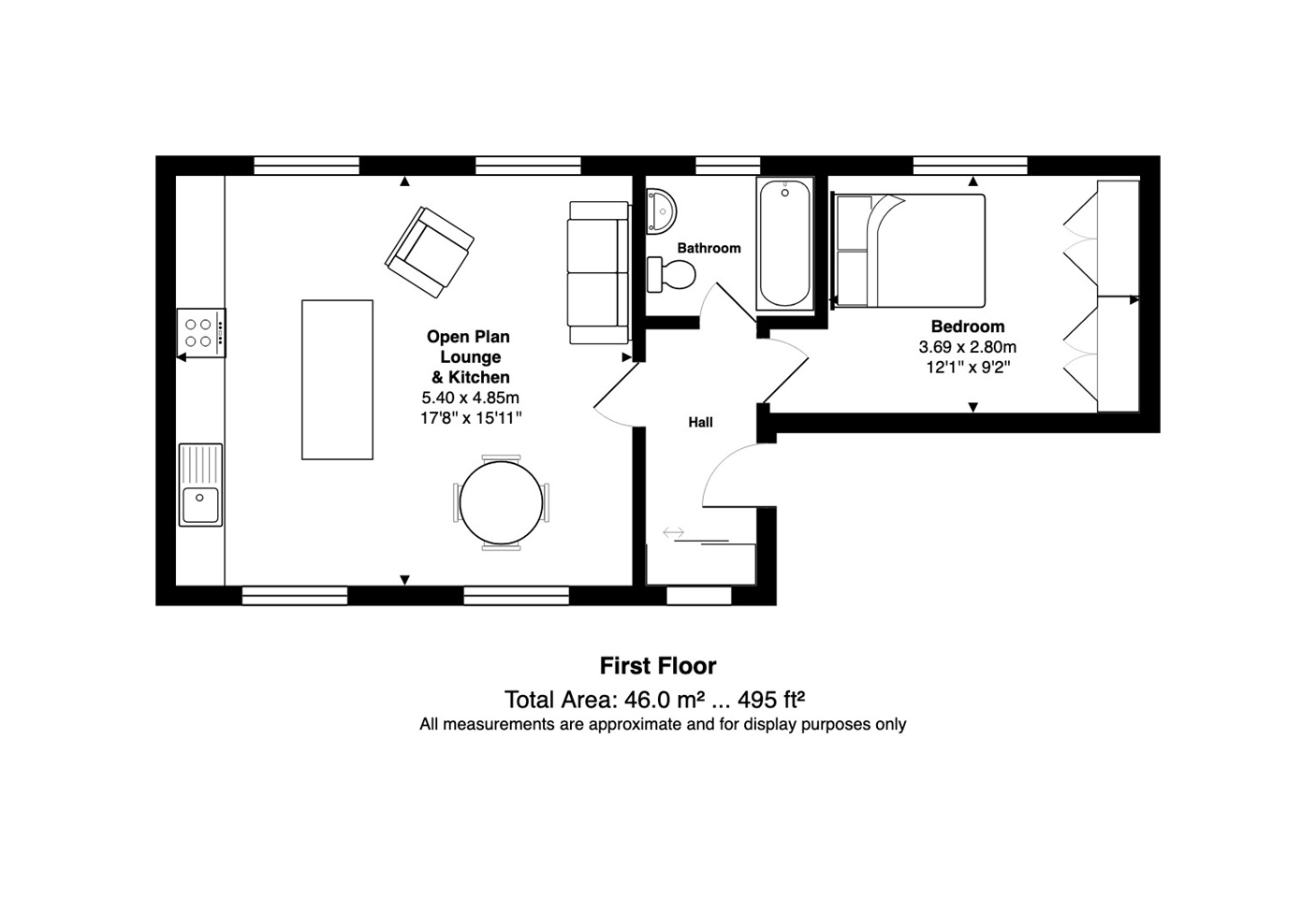 London 1 Bed Flat, Norfolk Avenue, N15 To Rent Now for £1,600.00 p/m