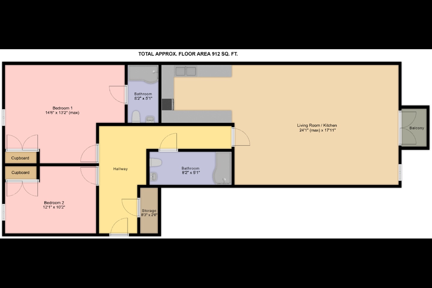 London 2 Bed Flat, Harley House, E14 To Rent Now for £2,199.00 p/m