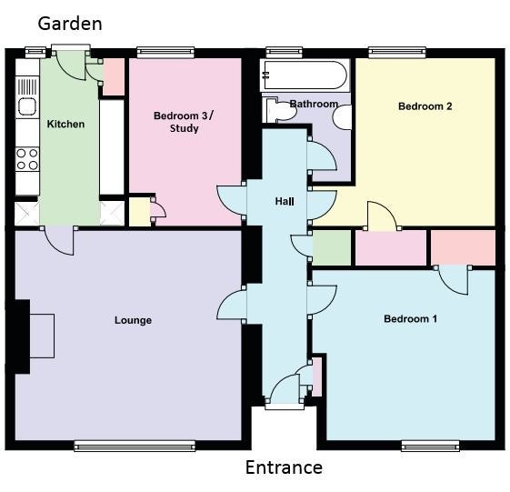 Edinburgh Room in a Shared Flat, Harden Place, EH11 To Rent Now for