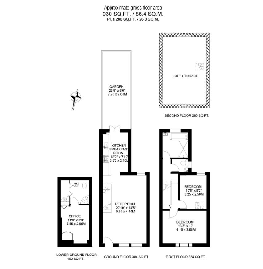 London 2 Bed Detached House, Combermere Road, SW9 To Rent Now for £2,750.00 p/m