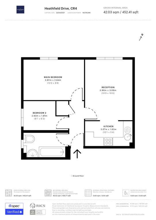Mitcham 2 Bed Flat, Heathfield Drive, CR4 To Rent Now for £1,600.00 p/m