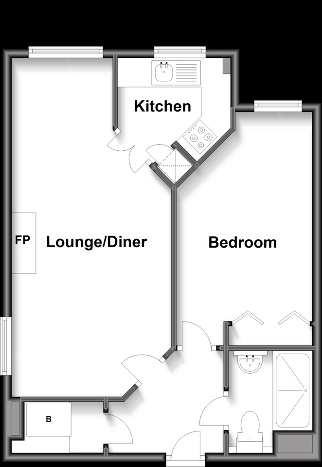 Horley 1 Bed Flat, Mitchell Court, RH6 To Rent Now for £1,350.00 p/m
