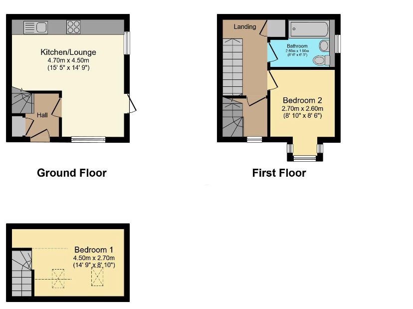 Burpham Guildford 2 Bed SemiDetached House, Suffolk Drive, GU4 To