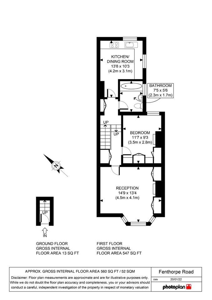 London 1 Bed Flat, Fernthorpe Road, SW16 To Rent Now for £1,400.00 p/m