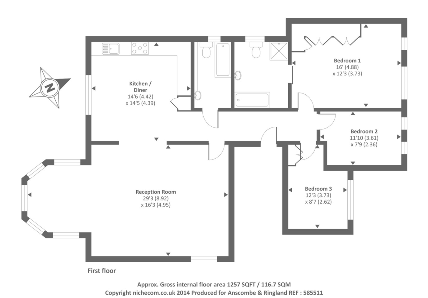 London 3 Bed Flat, Lindfield Gardens, NW3 To Rent Now for £3,950.00 p/m