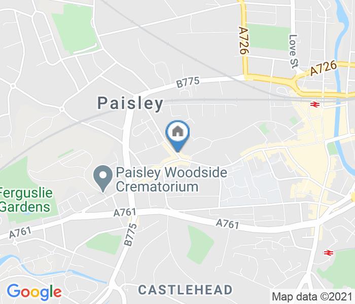 Paisley 2 Bed Flat, Well Street, PA1 To Rent Now for £400.00 p/m