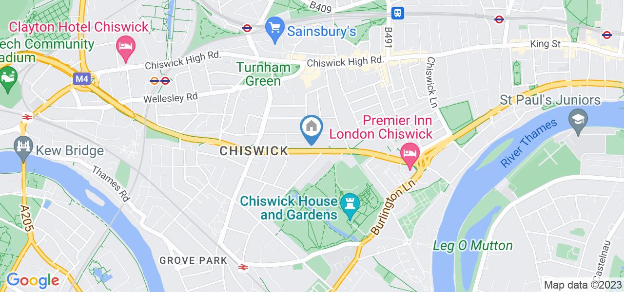 London Studio Flat, Chiswick, W4 To Rent Now for £1,100.00 p/m