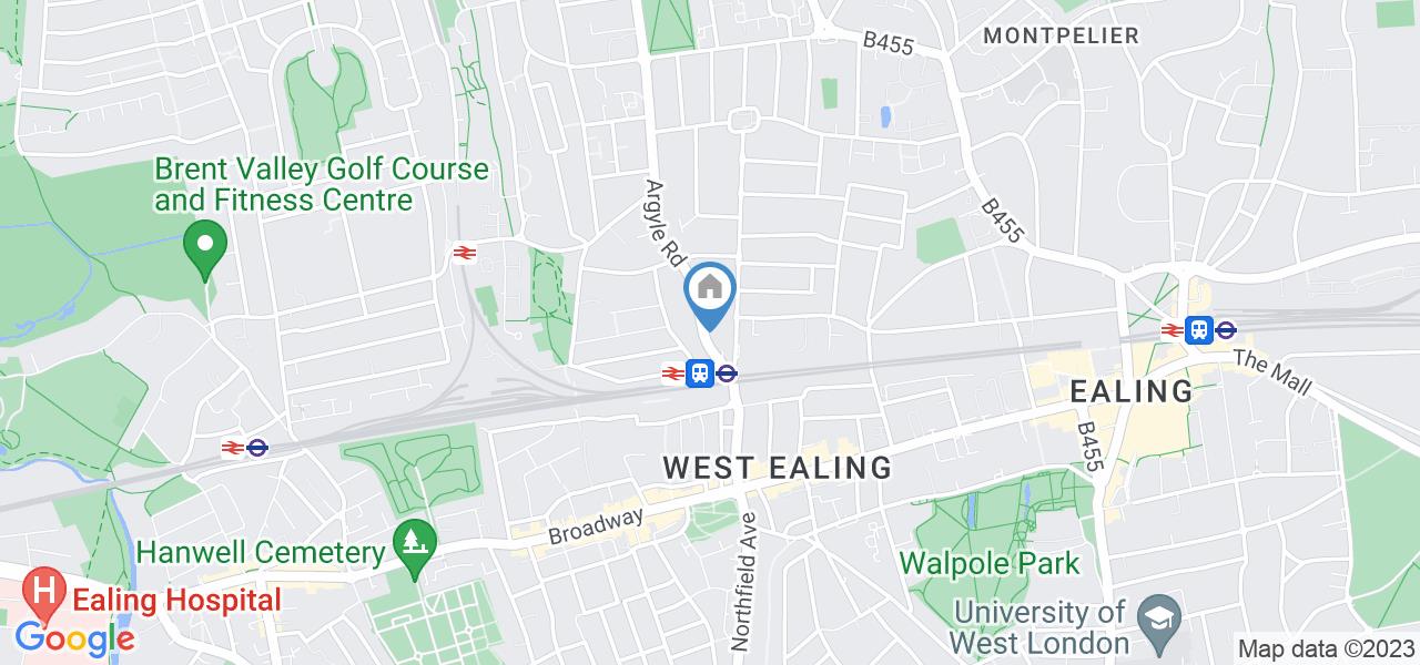 London Studio Flat, Argyle Road, W13 To Rent Now for £1,600.00 p/m