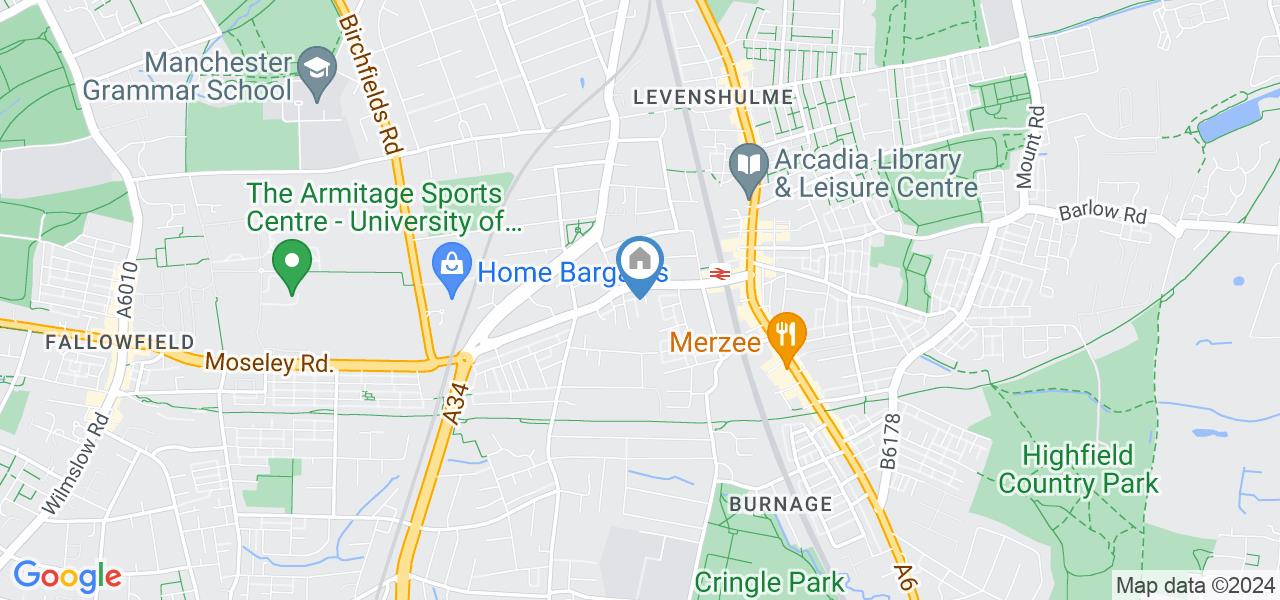 Manchester 3 Bed End Terrace, Burnage Range, M19 To Rent Now for £