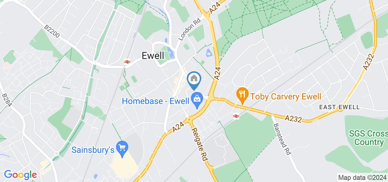 Epsom Studio Flat, Cheam Road, KT17 To Rent Now for £1,250.00 p/m