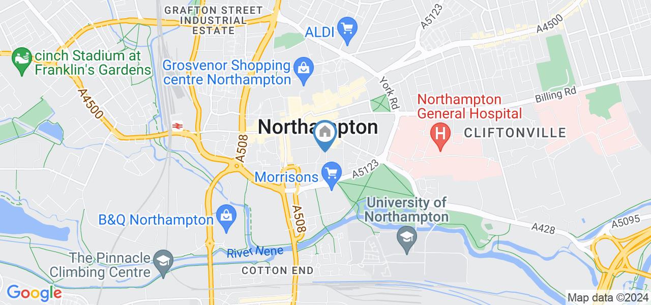 Northampton 2 Bed Flat, Bloomsbury House, NN1 To Rent Now for £