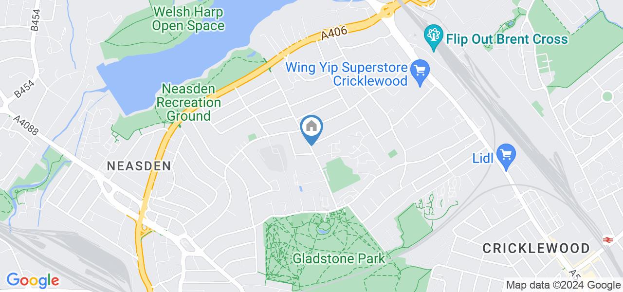 London Studio Flat, Dollis Hill, NW2 To Rent Now for £1,100.00 p/m