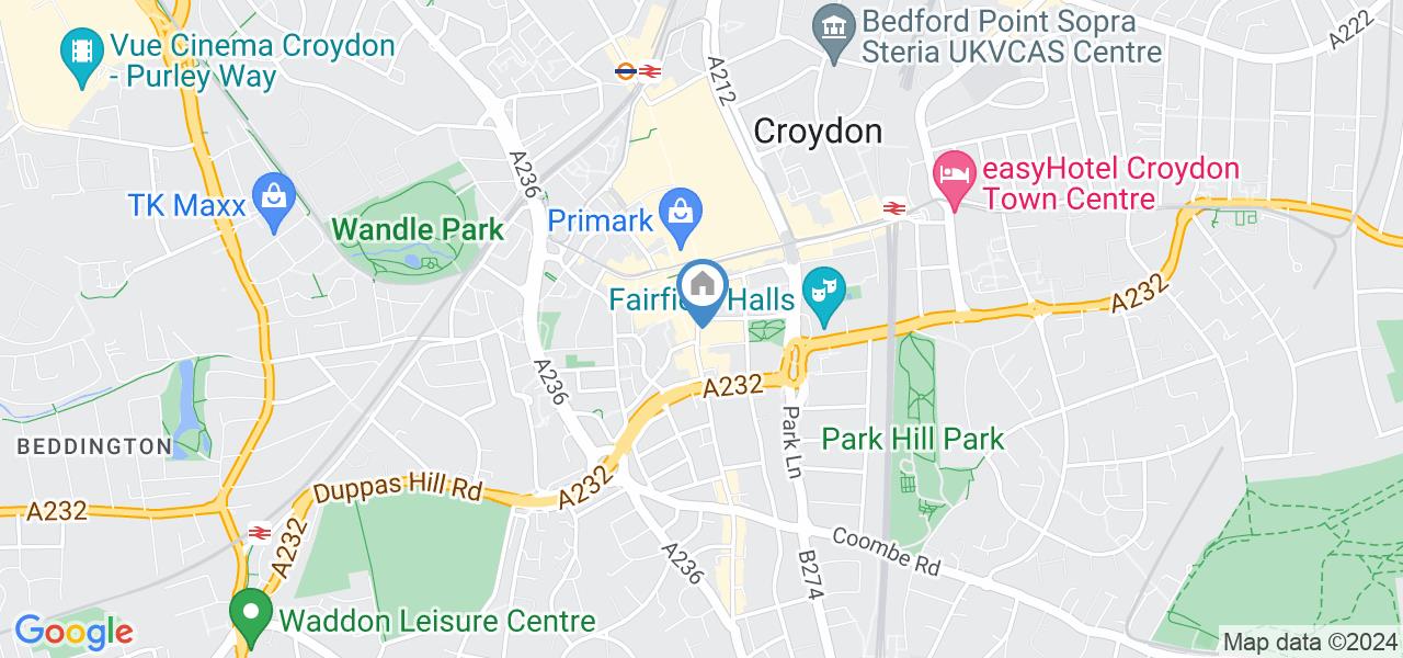 Croydon Studio Flat, High Street Croydon, CR0 To Rent Now for £1,100.00 p/m