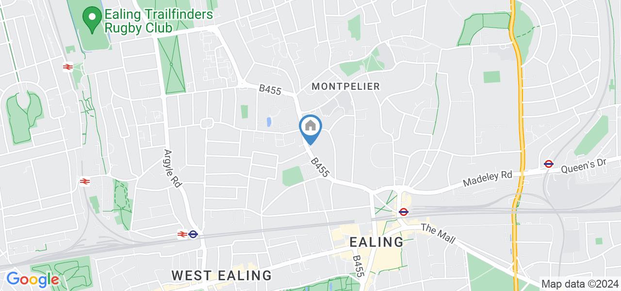 London 2 Bed Flat, Castlebar Road, W5 To Rent Now for £2,700.00 p/m