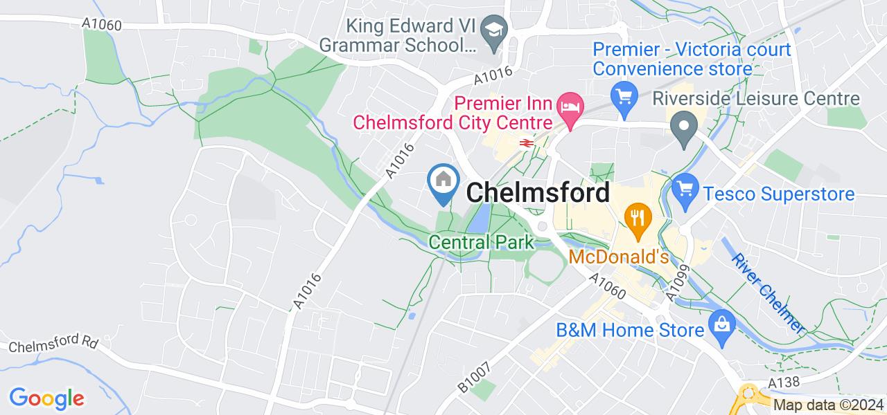 Chelmsford 2 Bed Terraced House, Hardy Close, CM1 To Rent Now for £