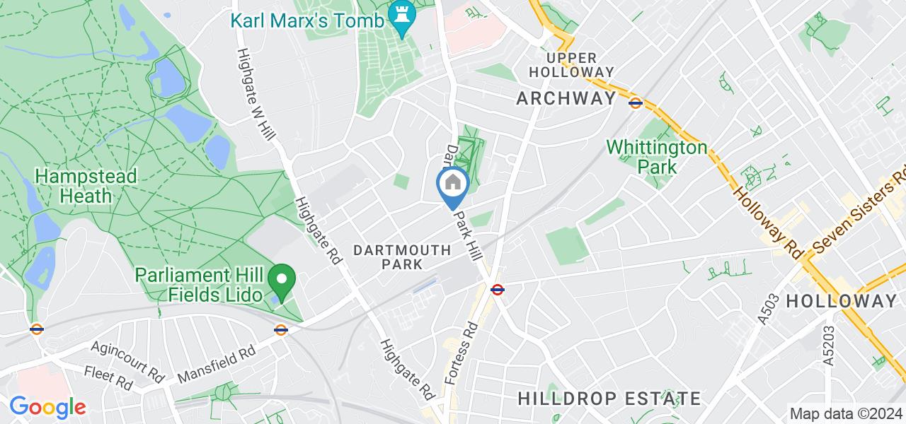 London Studio Flat, Dartmouth Park Hill, NW5 To Rent Now for £1,430