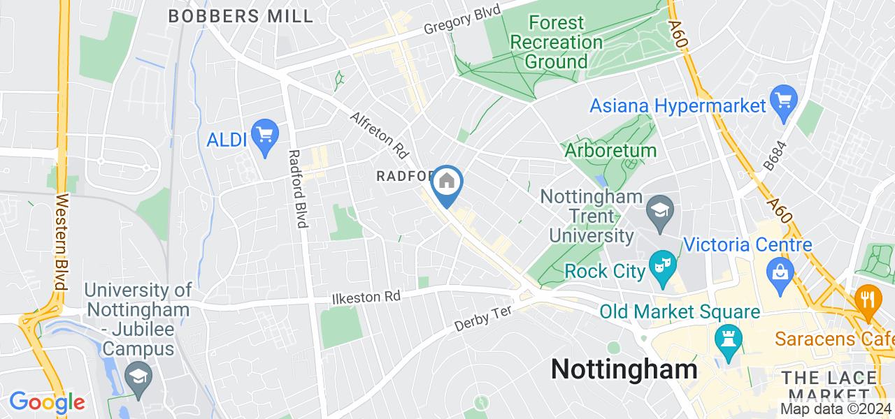 Nottingham Room in a Shared Flat, Alfreton Road, NG7 To Rent Now