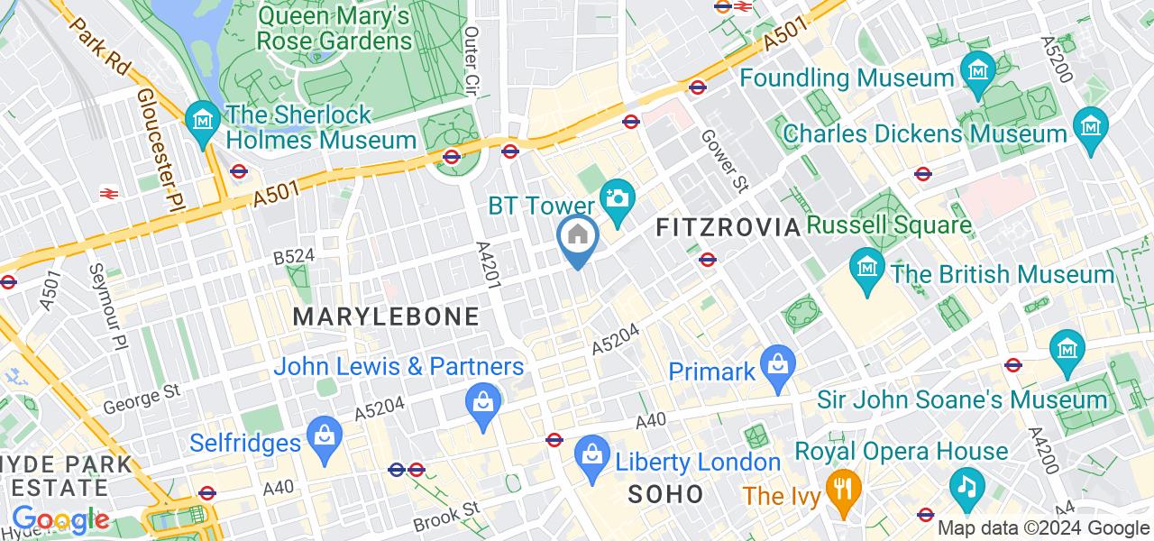 London 1 Bed Flat, Minehead House, W1W To Rent Now for £1,650.00 p/m