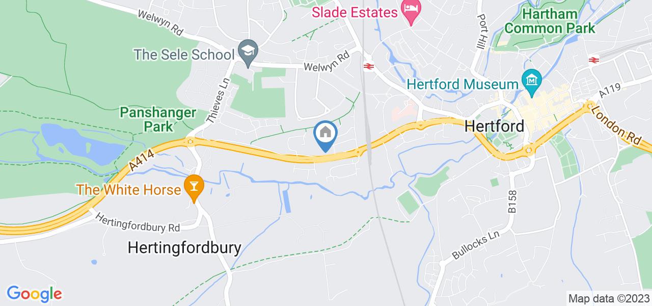 Hertford Studio Flat, Hertingfordbury Road, SG14 To Rent Now for £