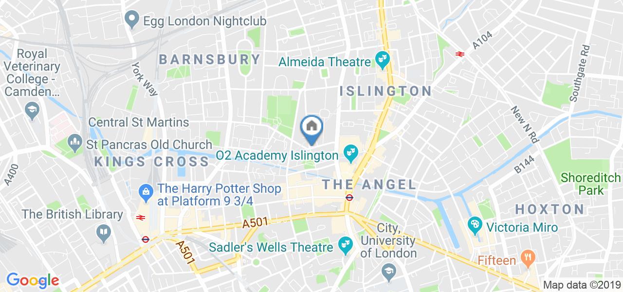 London 1 Bed Flat Cloudseley Street N1 To Rent Now For